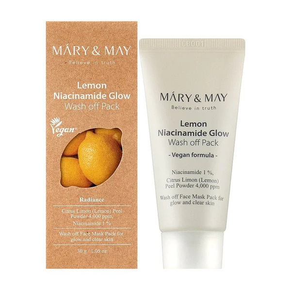 Mary&May Lemon Niacinamide Glow Wash Off Mask Pack