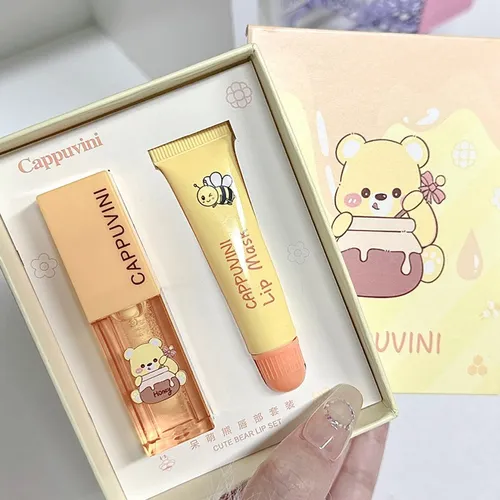 Cappuvini Honey Lip Oil & Lip Mask Set